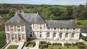 chateau de vallery vue aérienne